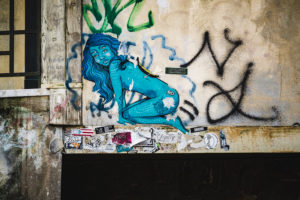Street art, Venice, historic center, Veneto, Italy, northern Italy, Europe Street art, Venice, historic center, Veneto, Italy, northern Italy, Europe